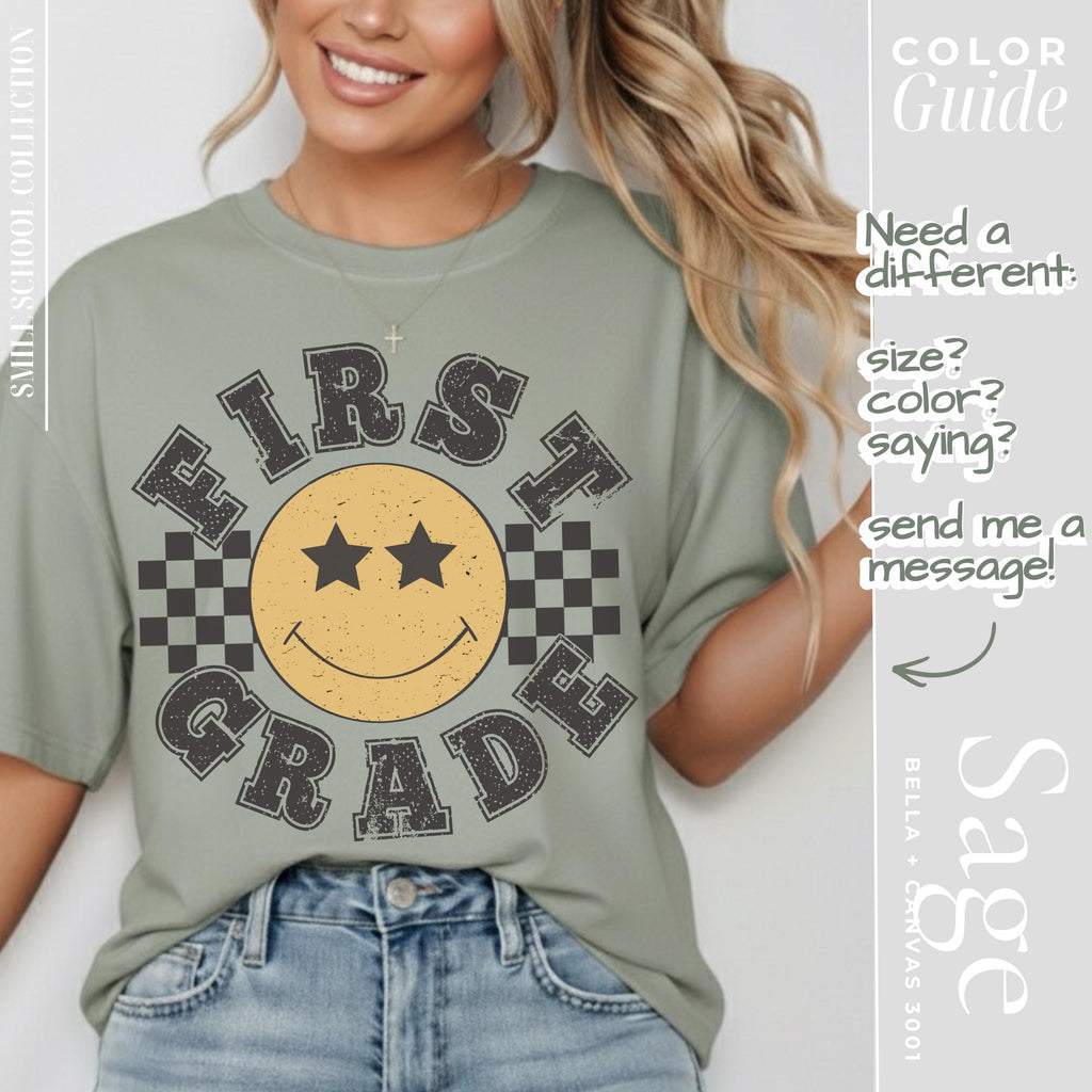 First Grade Teacher Shirt - Elementary School Shirt | Soft Lightweight T-Shirt Gift