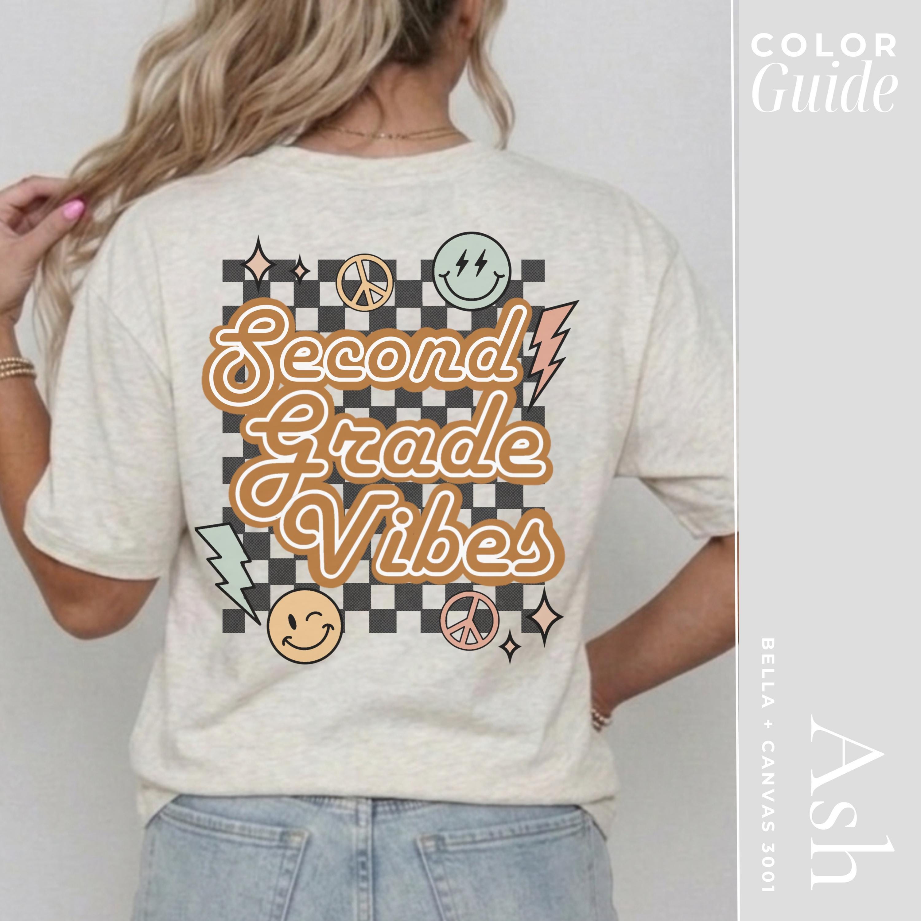 Second Grade Teacher Shirt – Vintage 2nd Grade Teacher Tee | Back to School Gift
