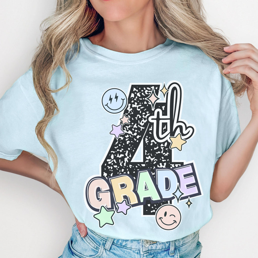 Fourth Grade Teacher Shirt – Composition Notebook Tee | Back to School Gift