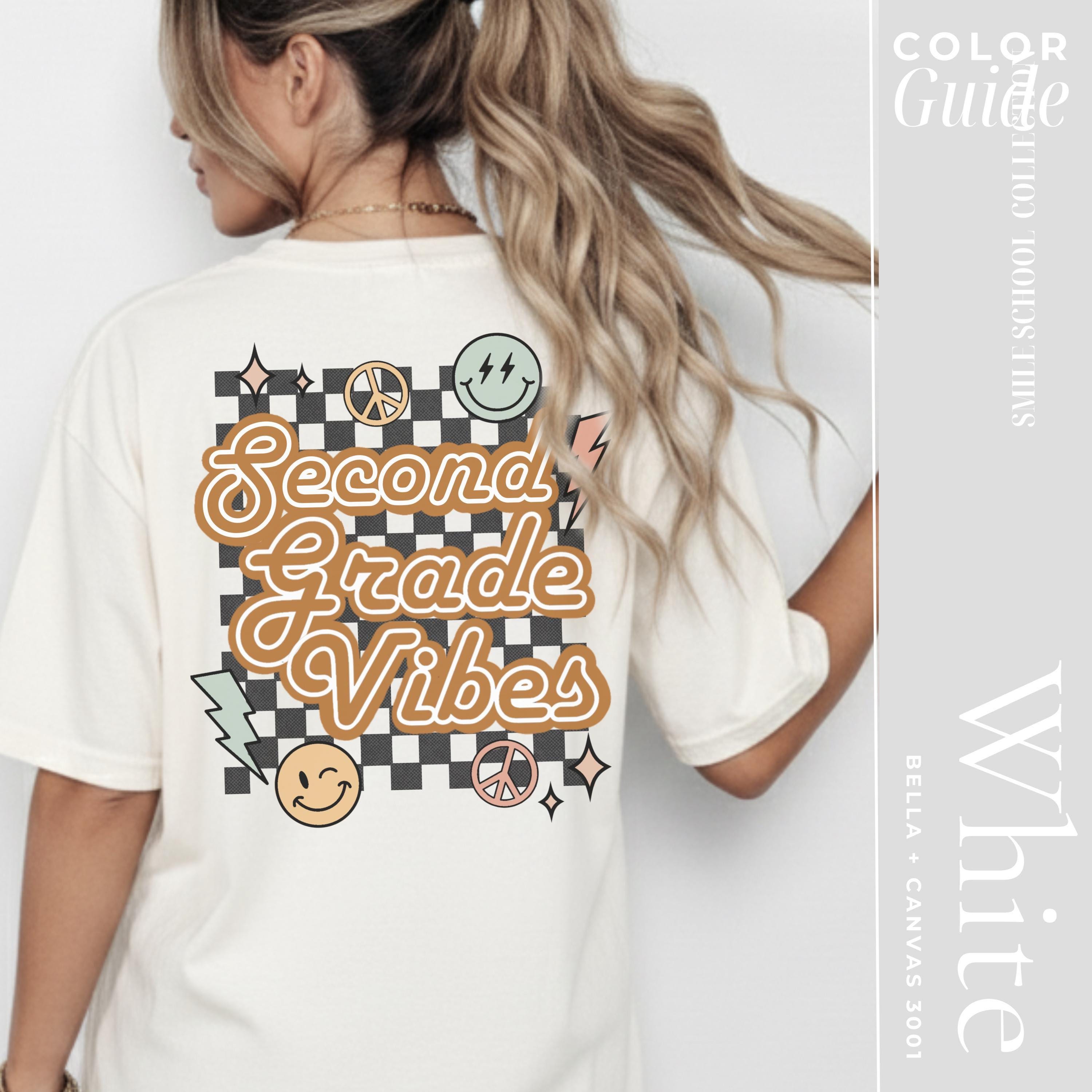 Second Grade Teacher Shirt – Vintage 2nd Grade Teacher Tee | Back to School Gift