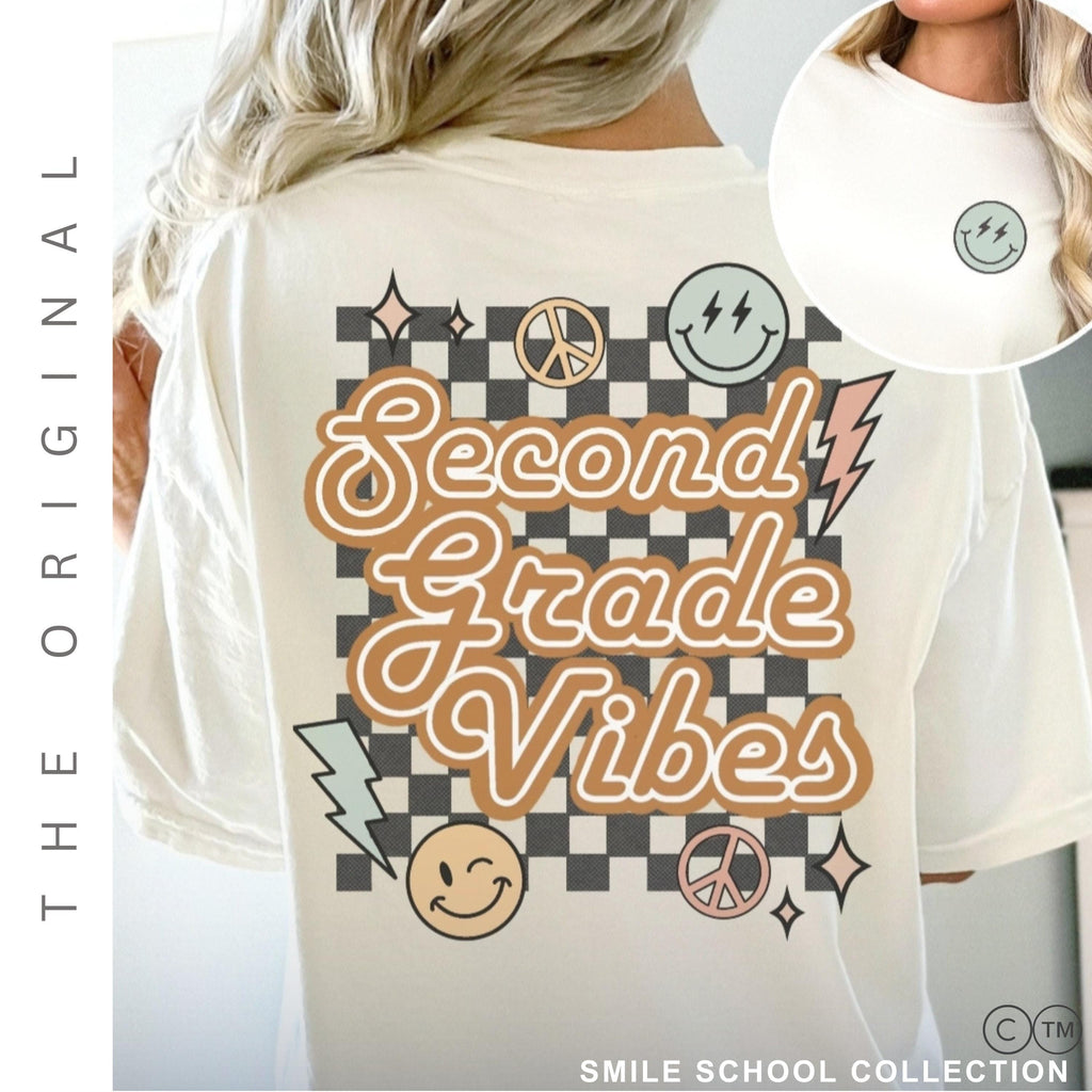 Second Grade Teacher Shirt – Vintage 2nd Grade Teacher Tee | Back to School Gift