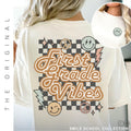 First Grade Teacher Shirt - Retro Checkerboard Design | Vintage Teacher Tee