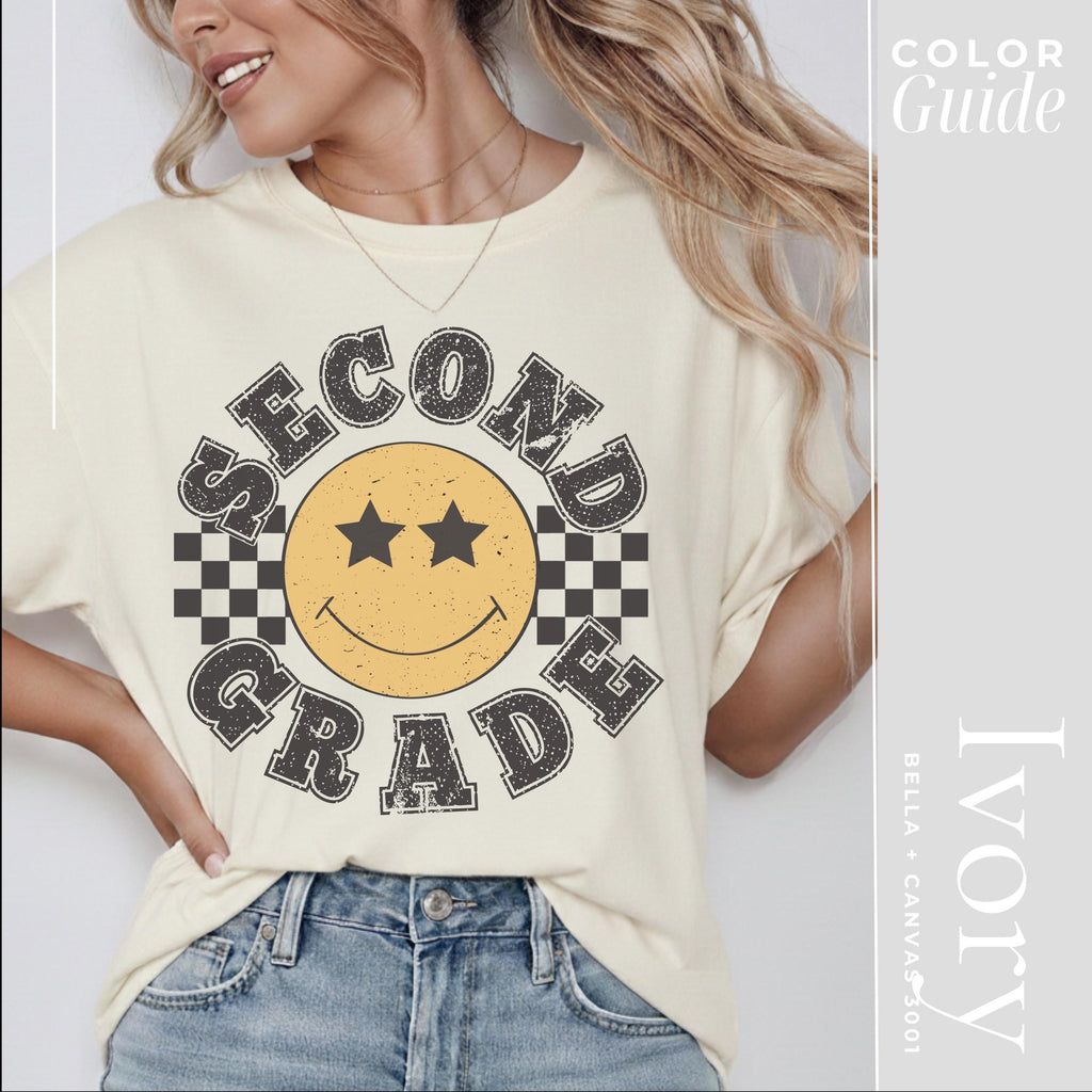 Second Grade Teacher Shirt - Vintage 2nd Grade Tee | Teacher Squad Apparel Gift