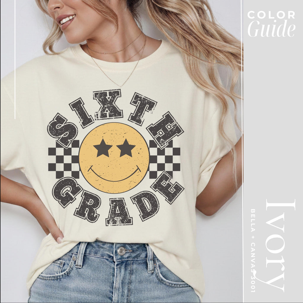 Sixth Grade Teacher Shirt | Retro Teacher TShirt & First Day School Matching Tee