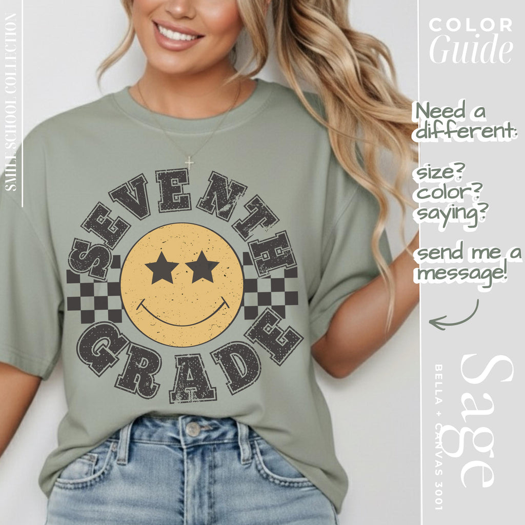Seventh Grade Teacher Shirt - Retro Vintage Teacher Squad Apparel Tee