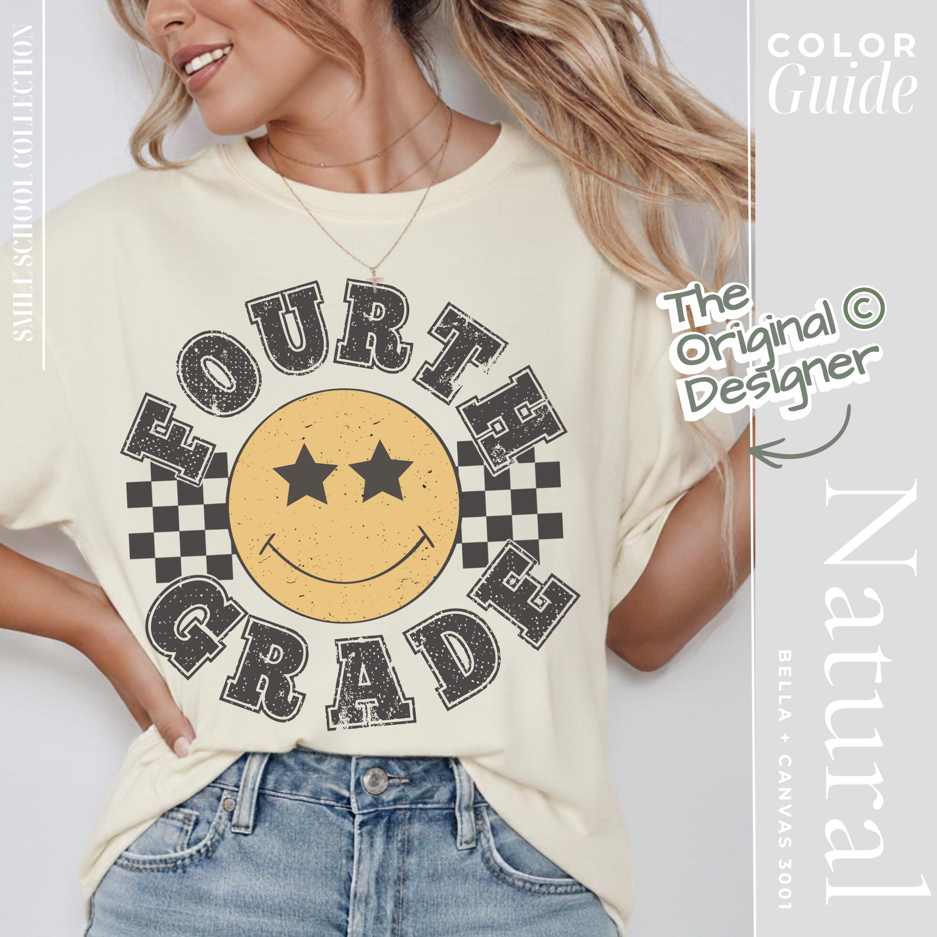 Fourth Grade Teacher Shirt | Soft Retro Teacher Tee – First Day School Shirt Gift