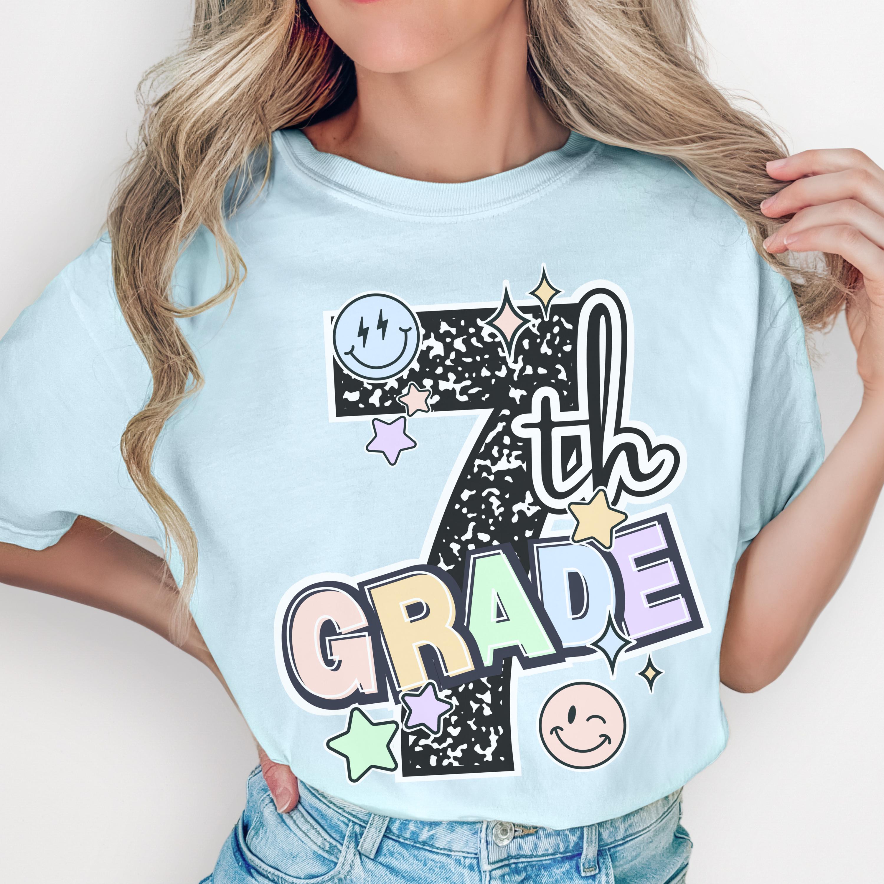 Seventh Grade Teacher Shirt - Composition Notebook Back to School Tee | Teacher Gift Idea