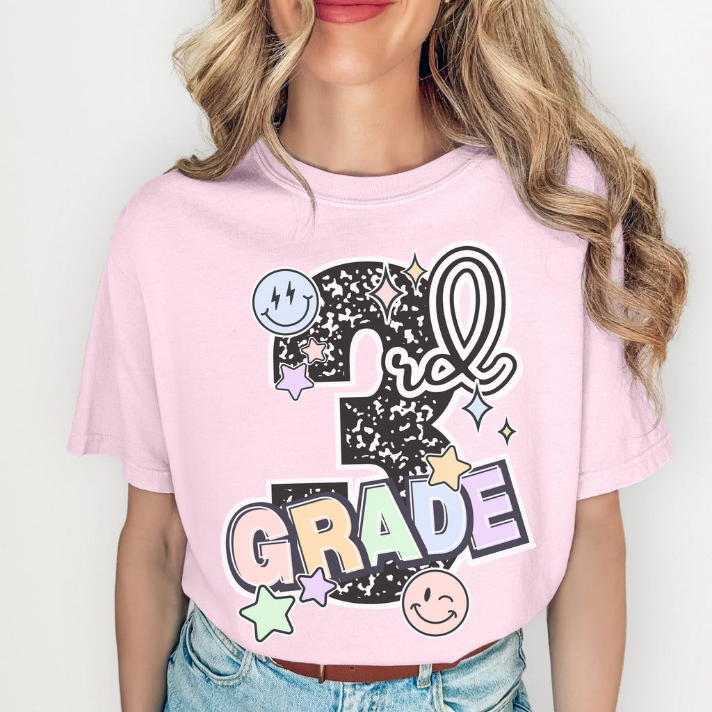 Third Grade Teacher Shirt – Composition Notebook Tee | Back to School Gift