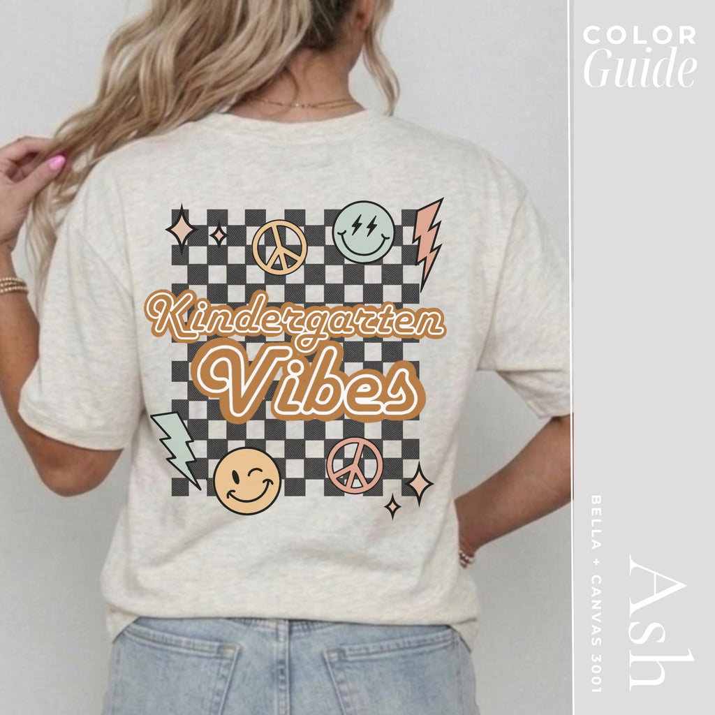 Kindergarten Teacher Shirt - Vintage Retro School Day Matching Tee Gift