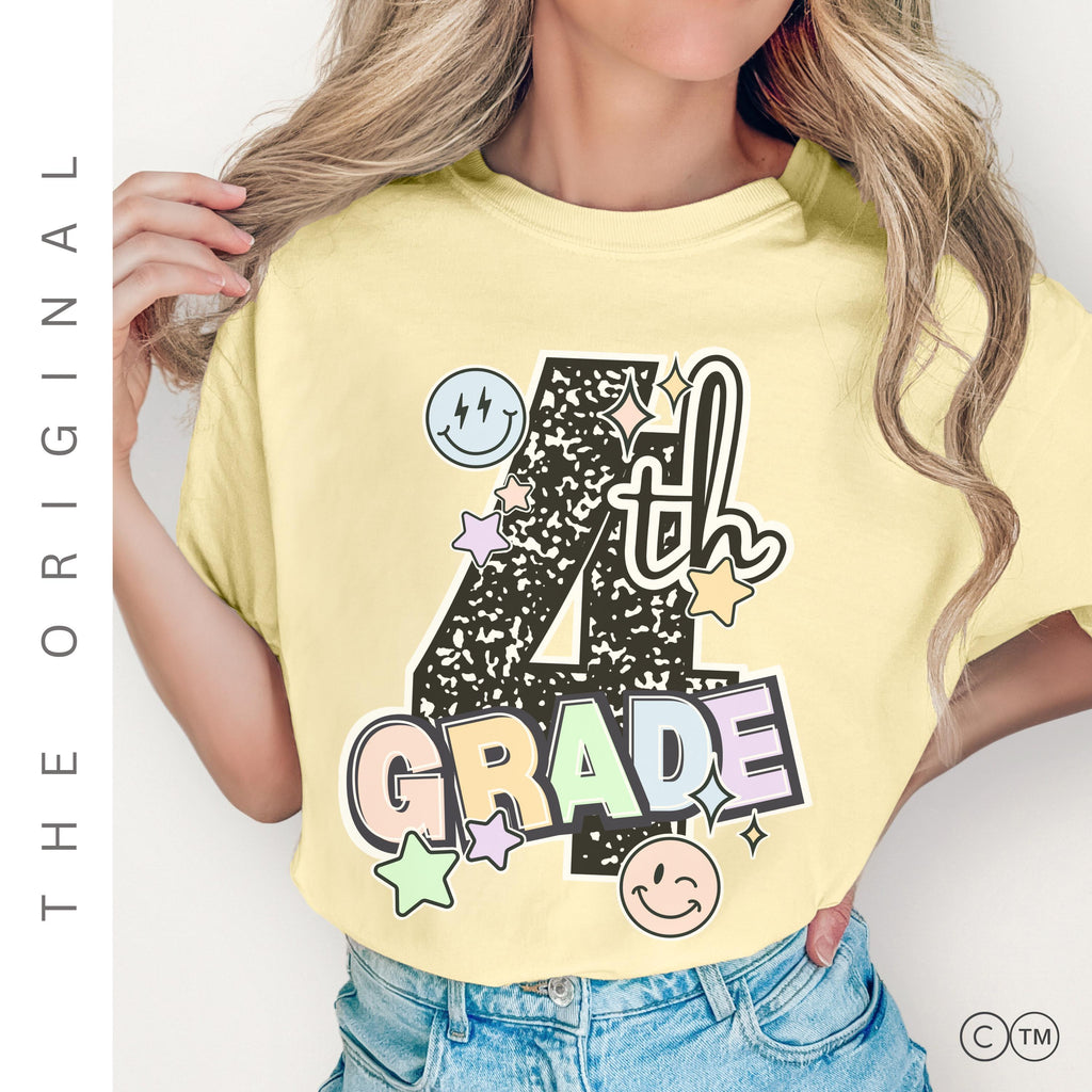 Fourth Grade Teacher Shirt – Composition Notebook Tee | Back to School Gift