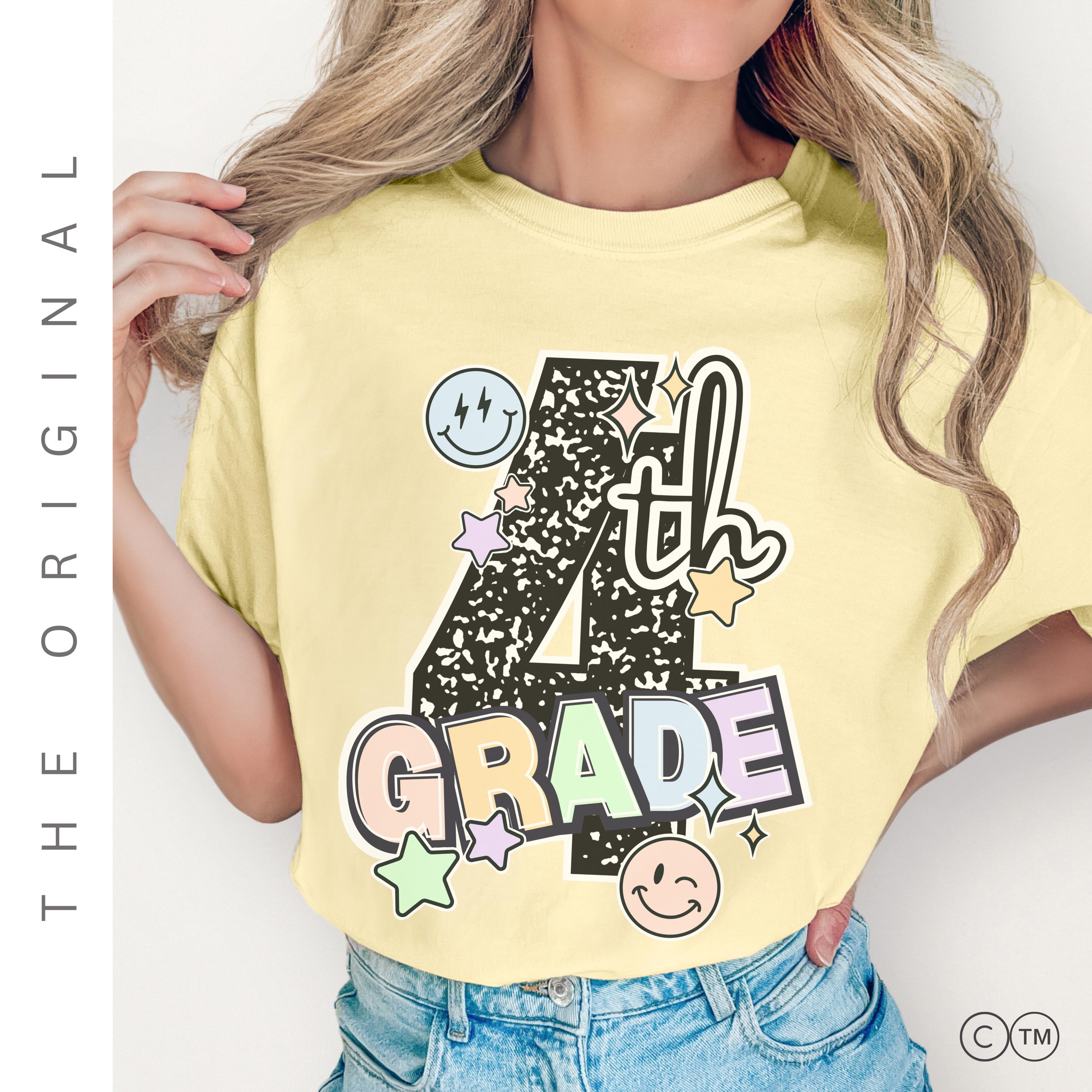 Fourth Grade Teacher Shirt – Composition Notebook Tee | Back to School Gift