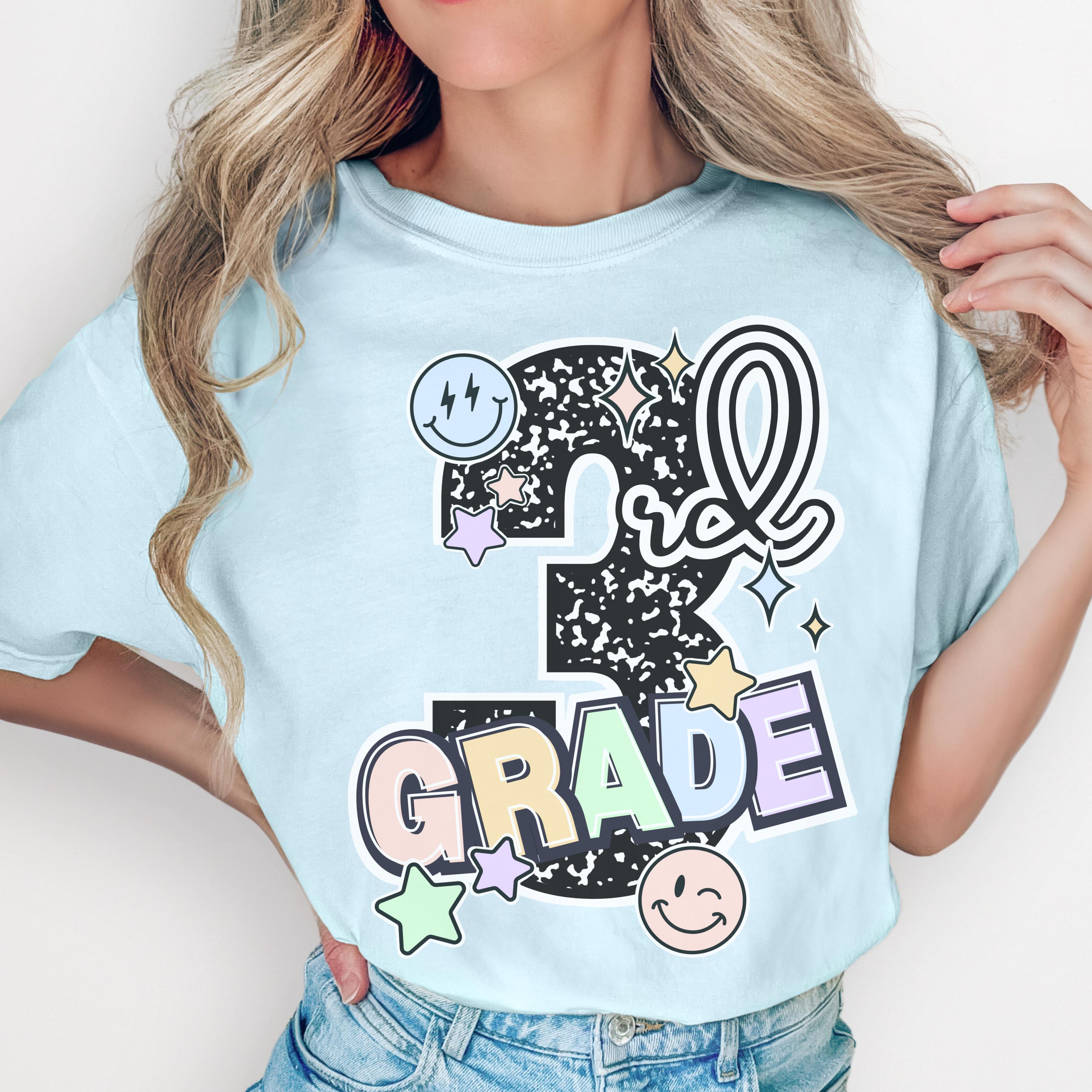 Third Grade Teacher Shirt – Composition Notebook Tee | Back to School Gift