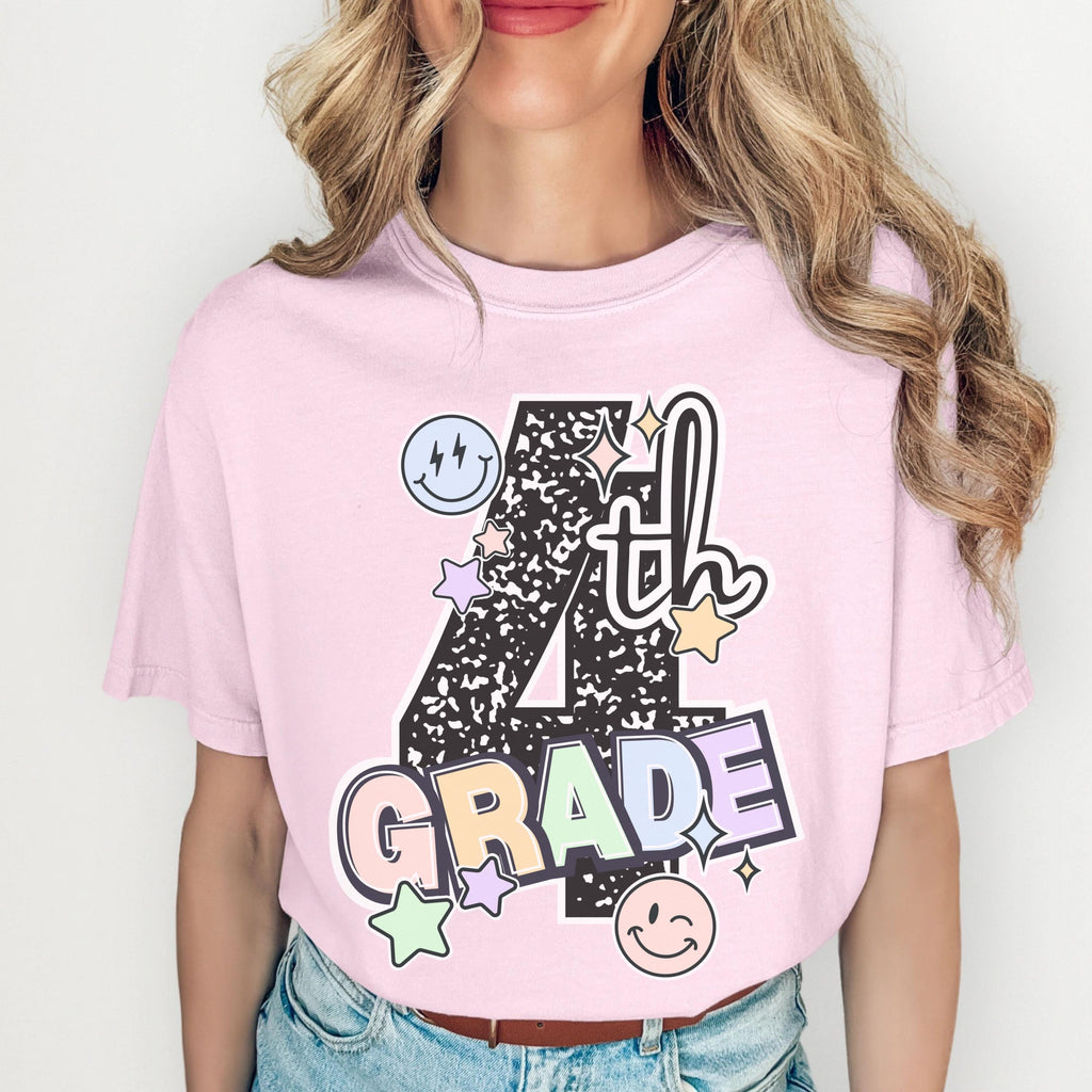 Fourth Grade Teacher Shirt – Composition Notebook Tee | Back to School Gift