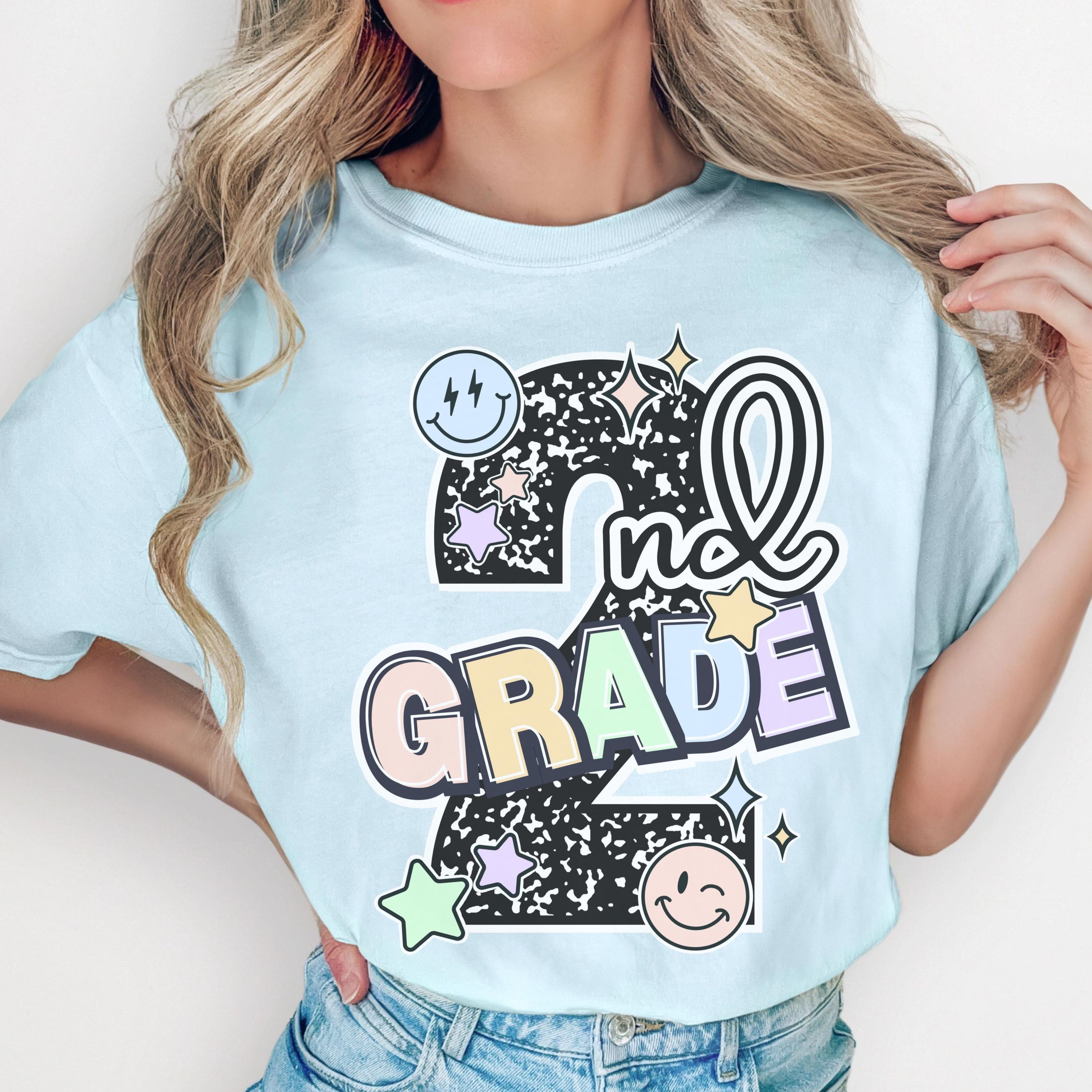Second Grade Teacher Shirt – Composition Notebook 2nd Grade Tee | Back to School Gift