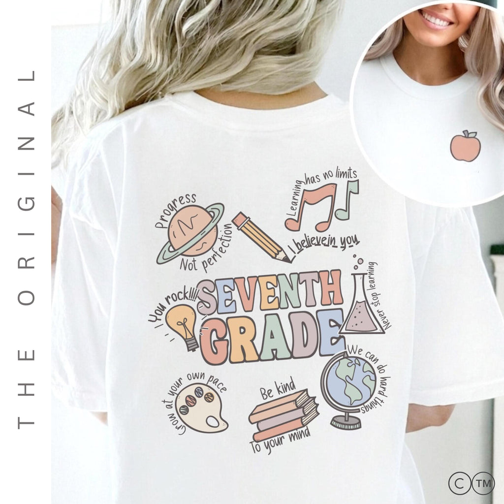 Seventh Grade Teacher Shirt - Custom 7th Grade Shirt | Stylish Teacher Tee