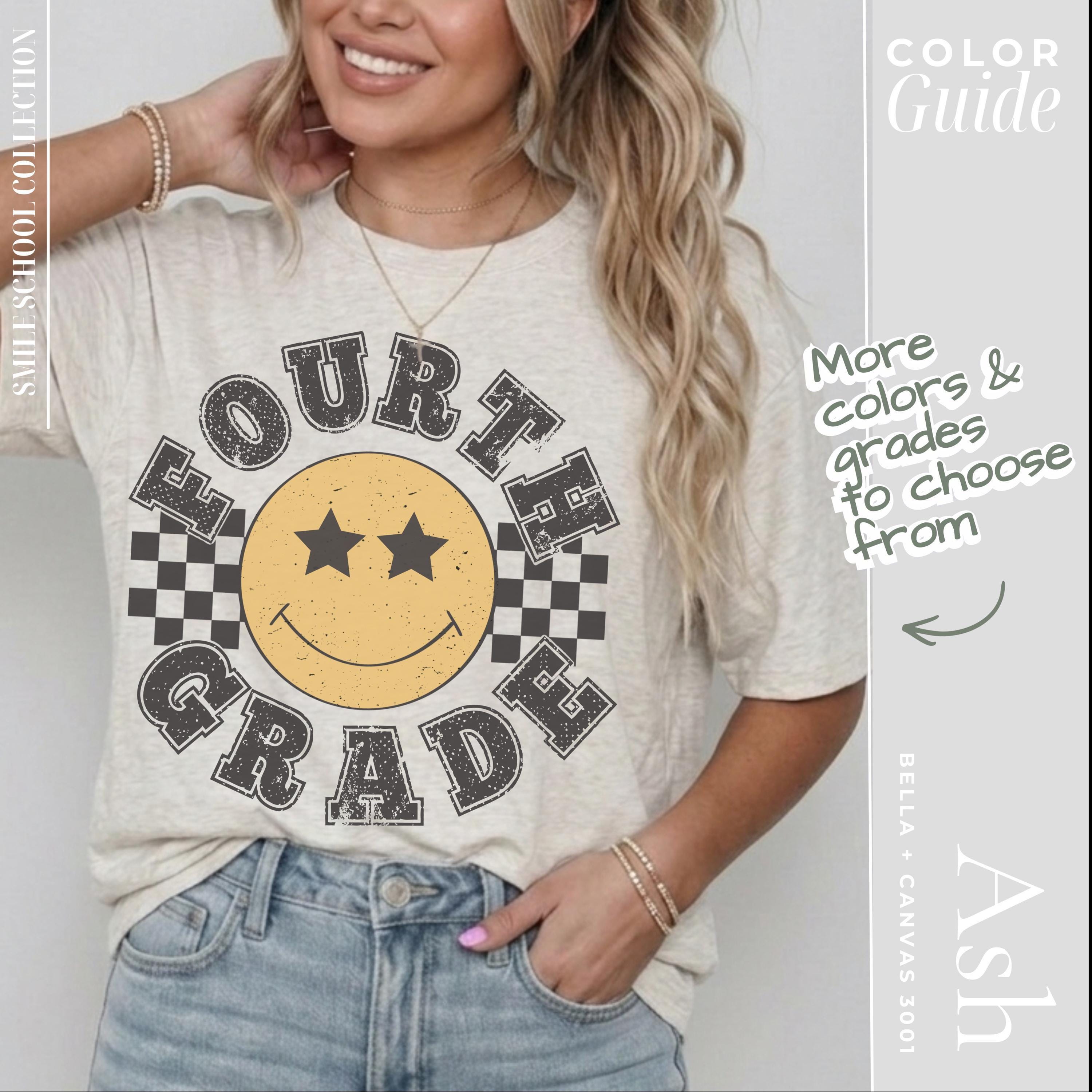 Fourth Grade Teacher Shirt | Soft Retro Teacher Tee – First Day School Shirt Gift