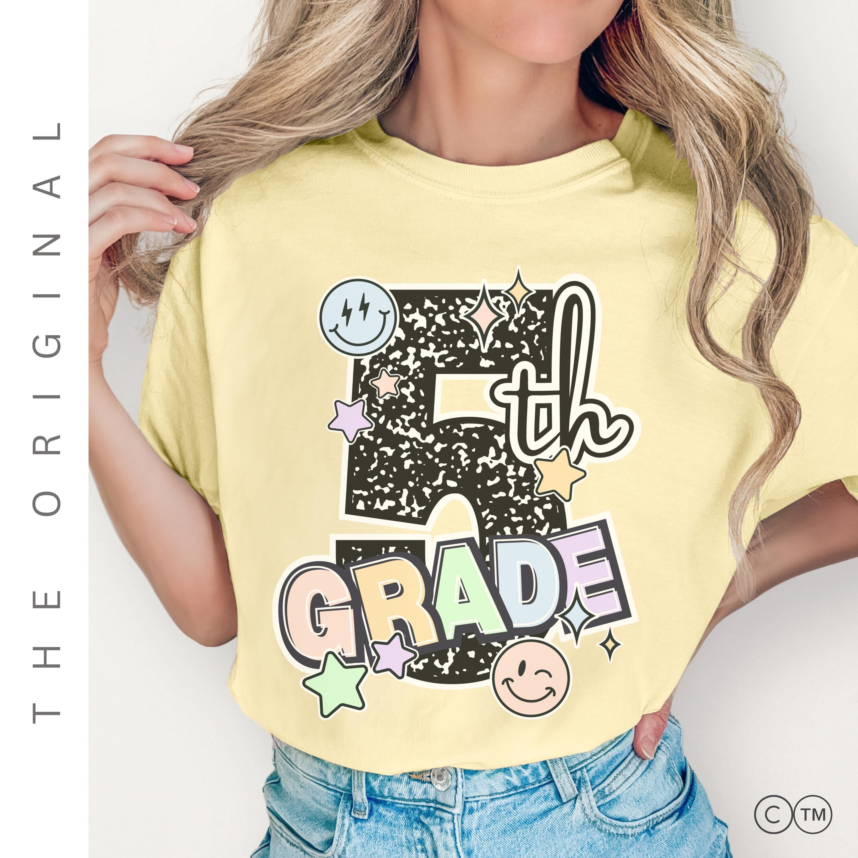 Fifth Grade Teacher Shirt – Composition Notebook Tee | Back to School Apparel