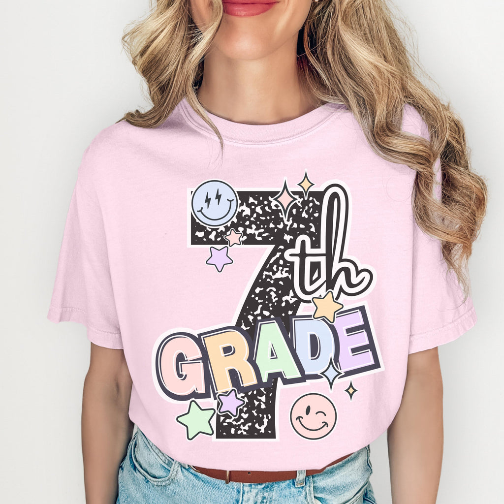 Seventh Grade Teacher Shirt - Composition Notebook Back to School Tee | Teacher Gift Idea