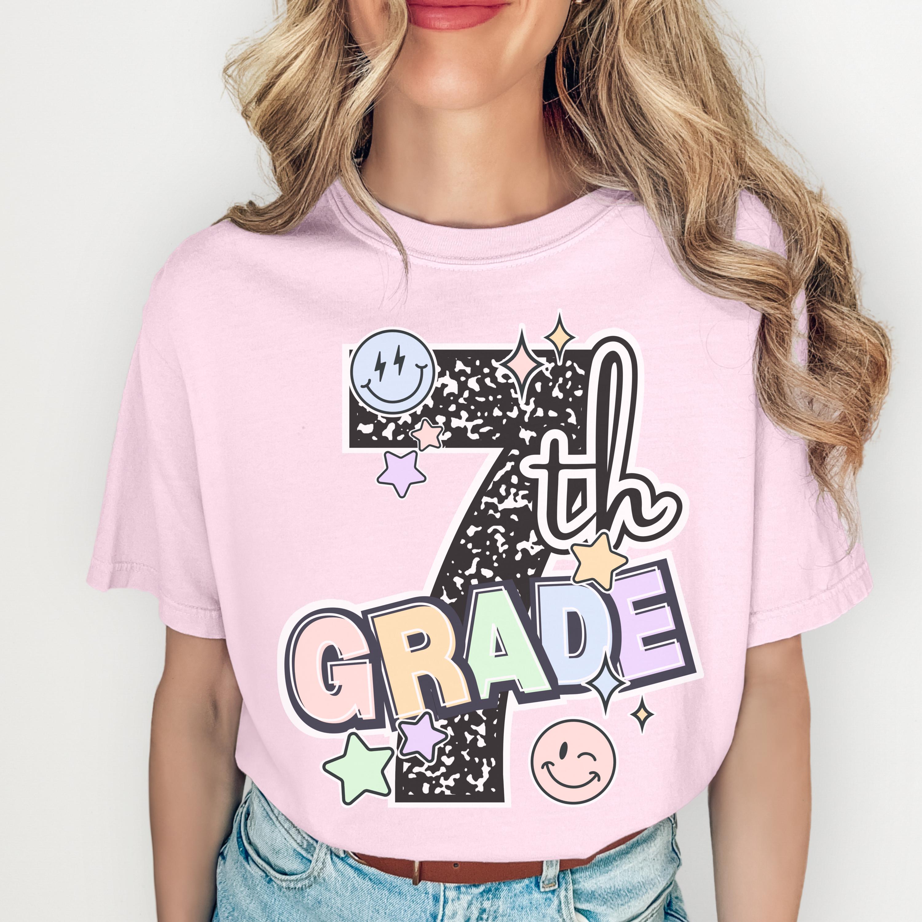 Seventh Grade Teacher Shirt - Composition Notebook Back to School Tee | Teacher Gift Idea