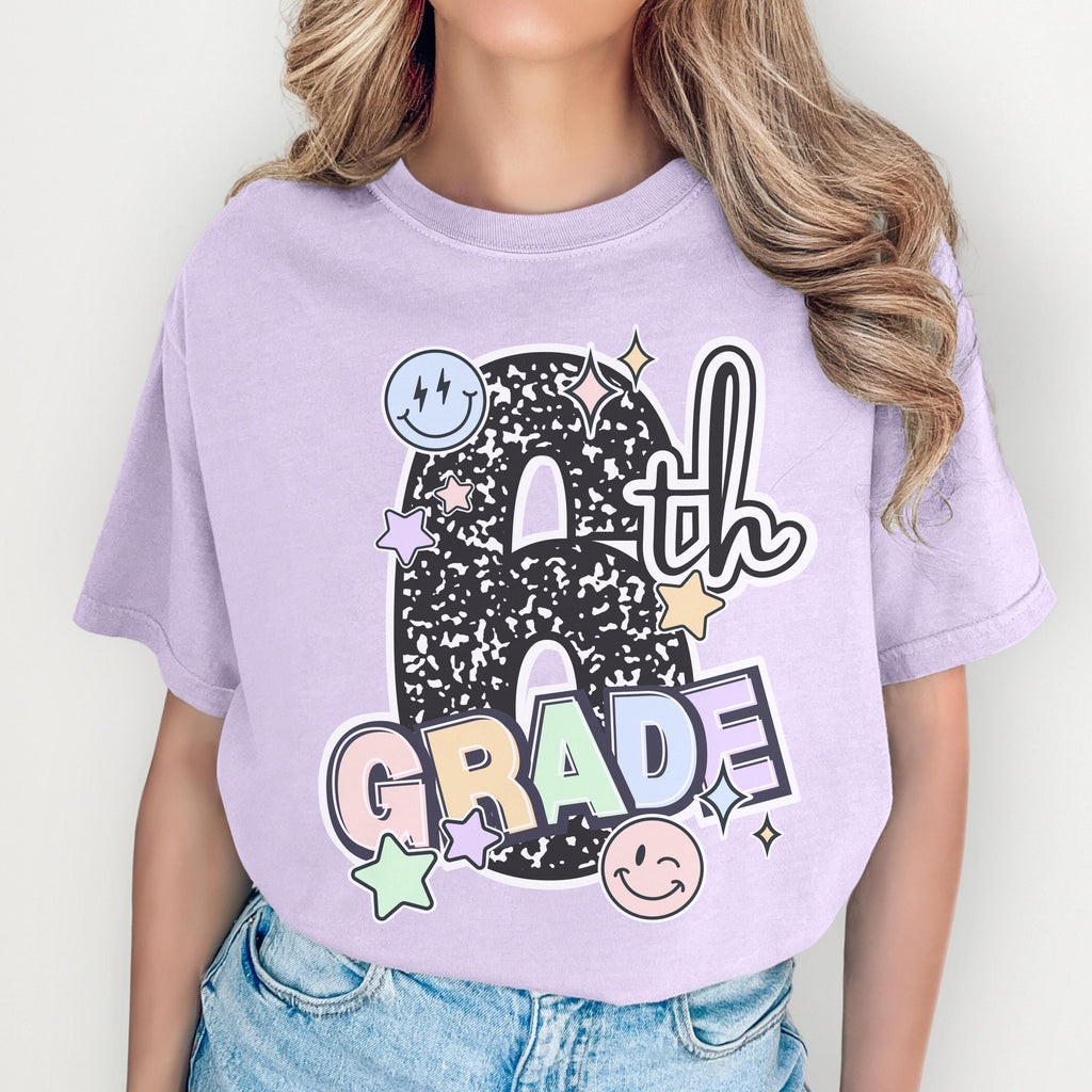 Sixth Grade Teacher Shirt – Composition Notebook Tee | Back to School Shirt & Educator Gift