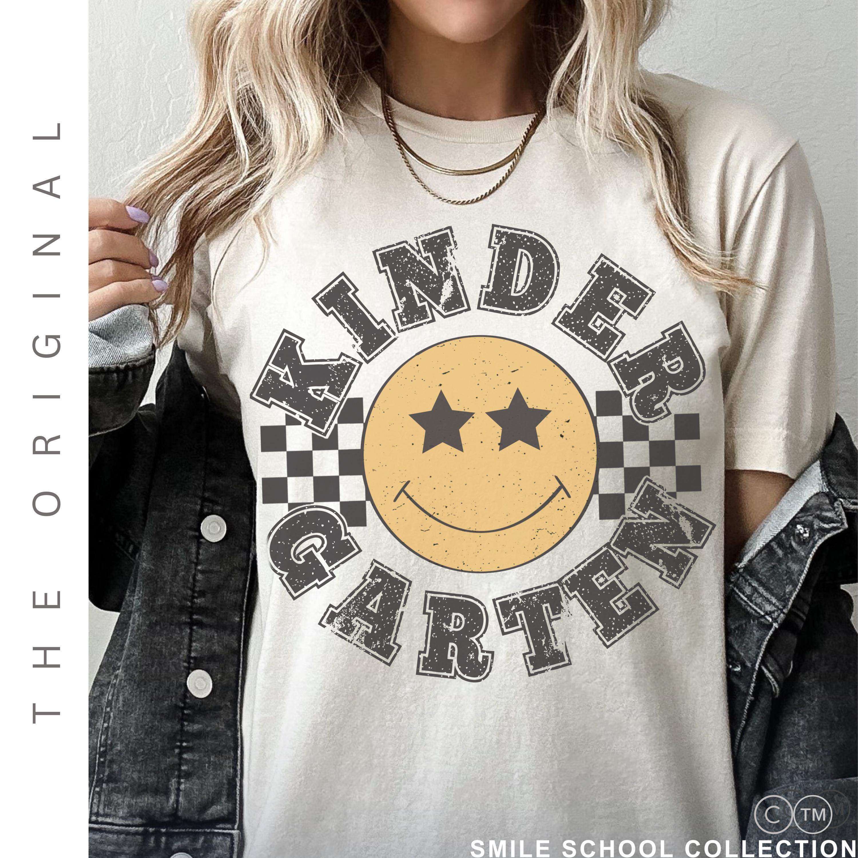 Kindergarten Teacher Shirt - Retro Vintage Teacher Appreciation Gift Tee