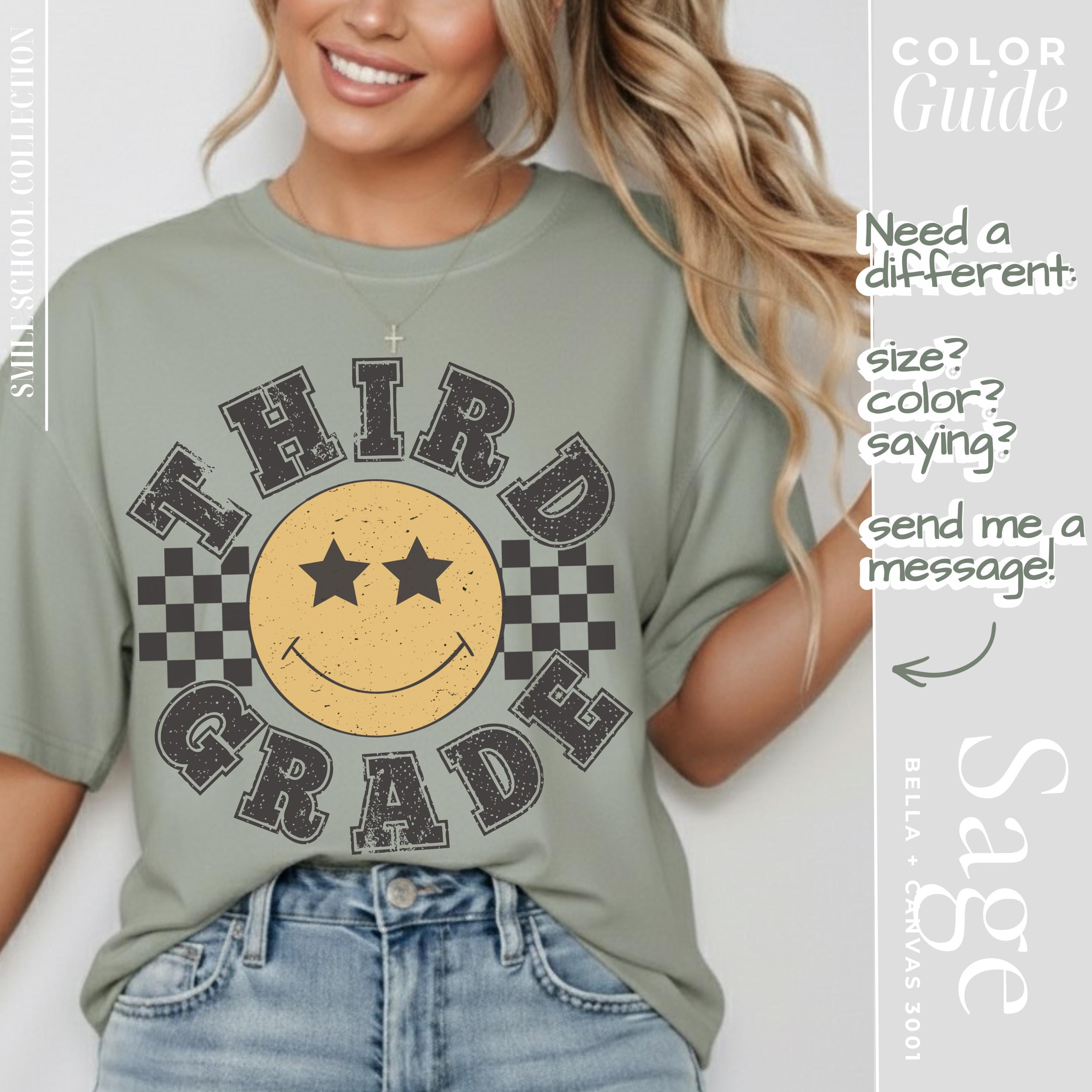 Third Grade Teacher Shirt - Vintage Retro School Tee | Teacher Squad Apparel Gift