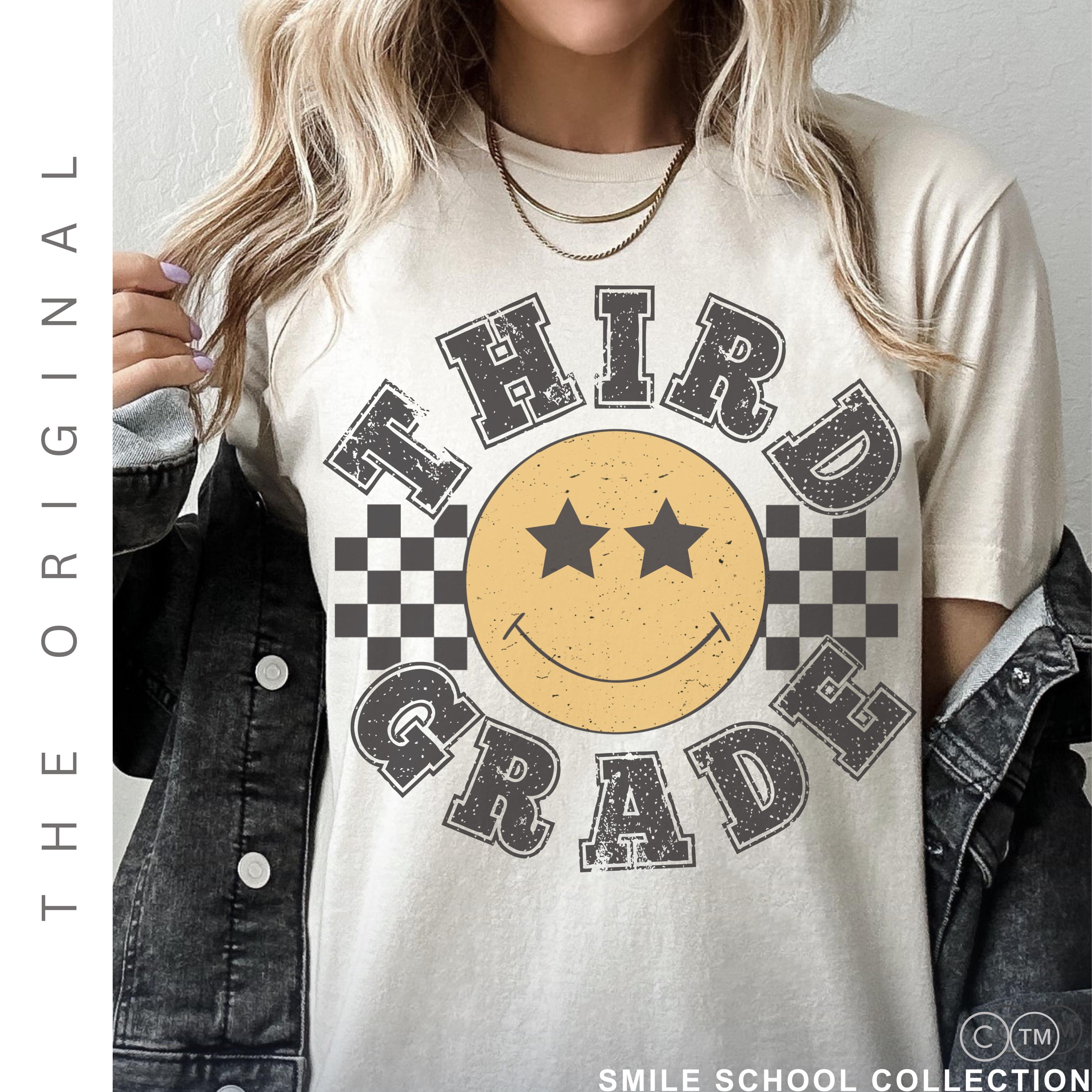 Third Grade Teacher Shirt - Vintage Retro School Tee | Teacher Squad Apparel Gift
