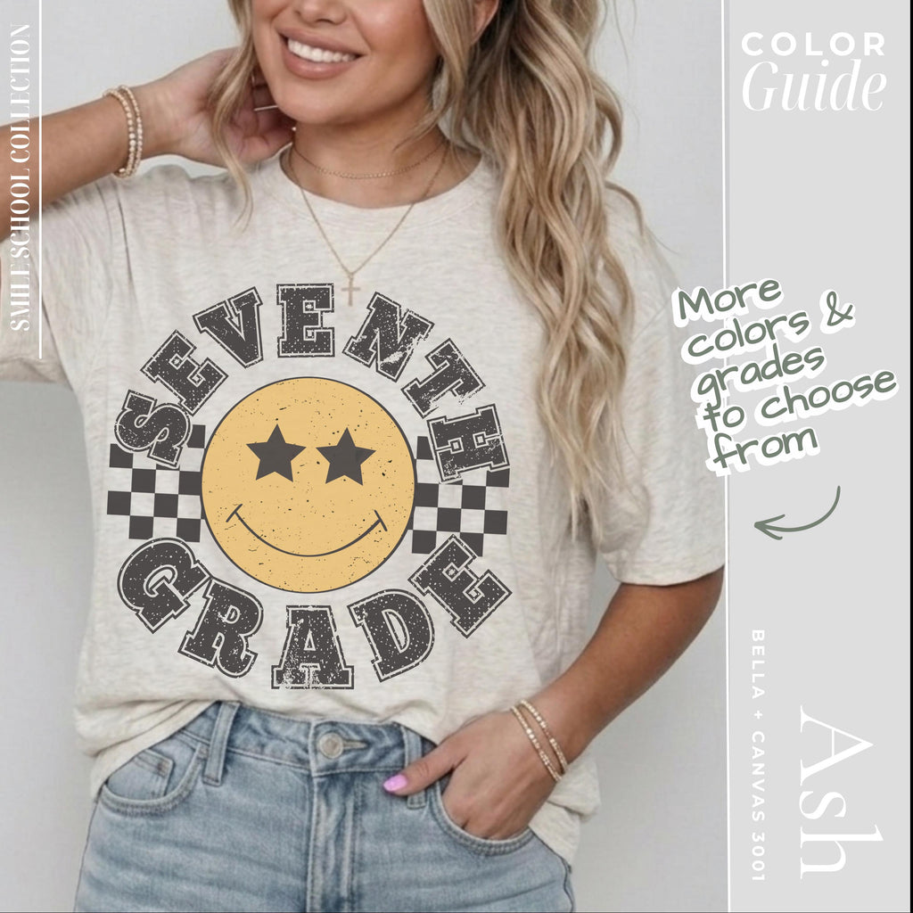 Seventh Grade Teacher Shirt - Retro Vintage Teacher Squad Apparel Tee