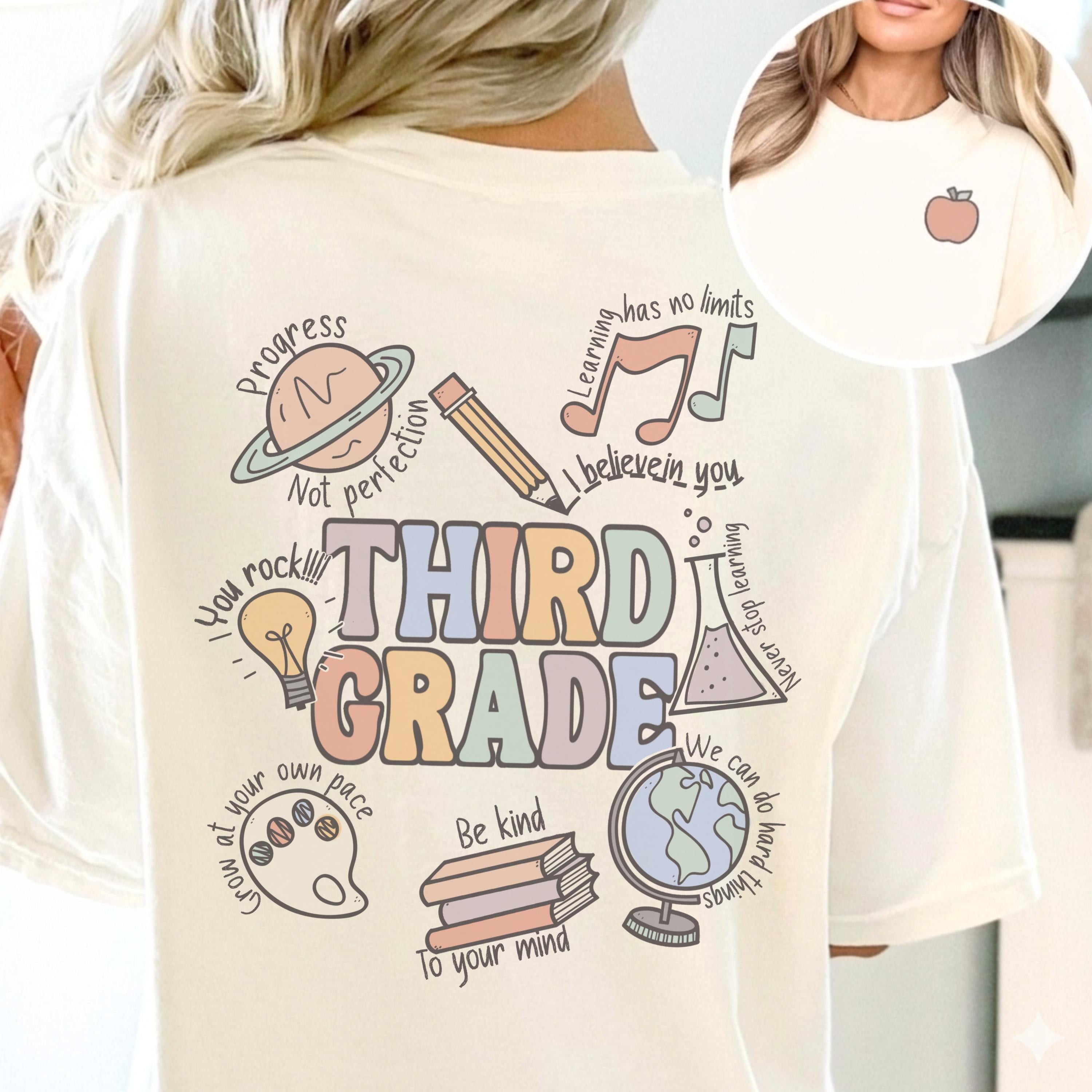 Third Grade Teacher Shirt - Custom 3rd Grade Shirts | Teacher Appreciation Gift