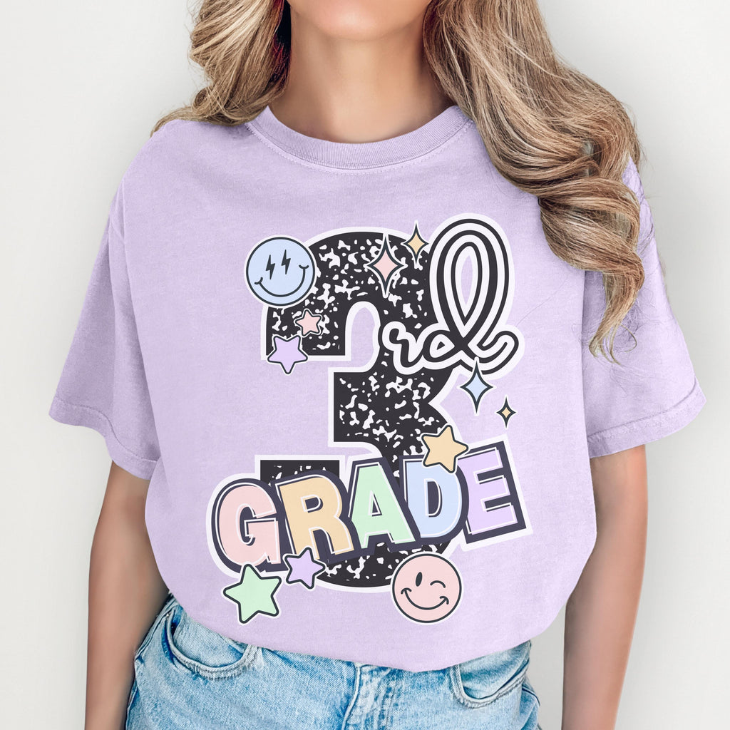 Third Grade Teacher Shirt – Composition Notebook Tee | Back to School Gift
