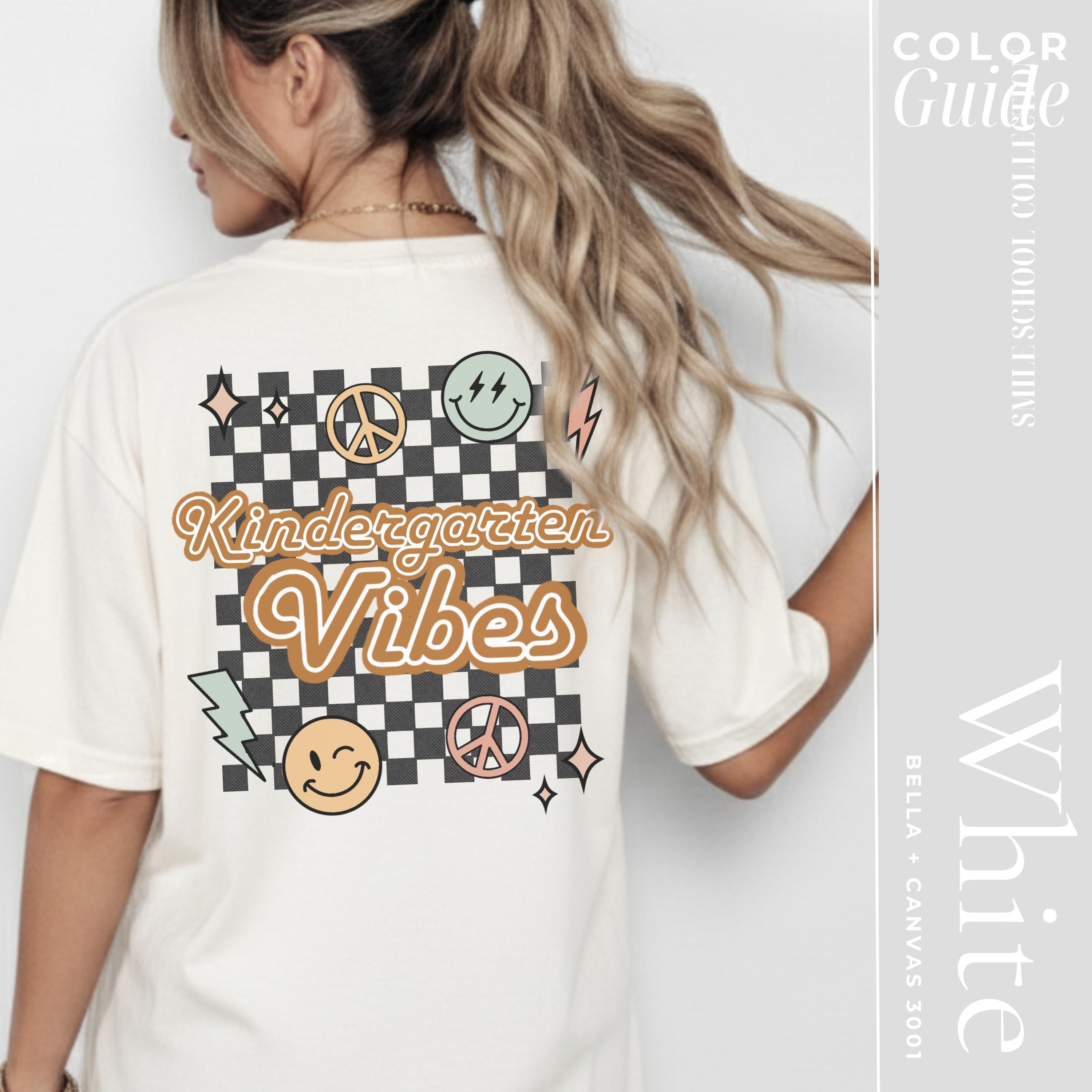 Kindergarten Teacher Shirt - Vintage Retro School Day Matching Tee Gift
