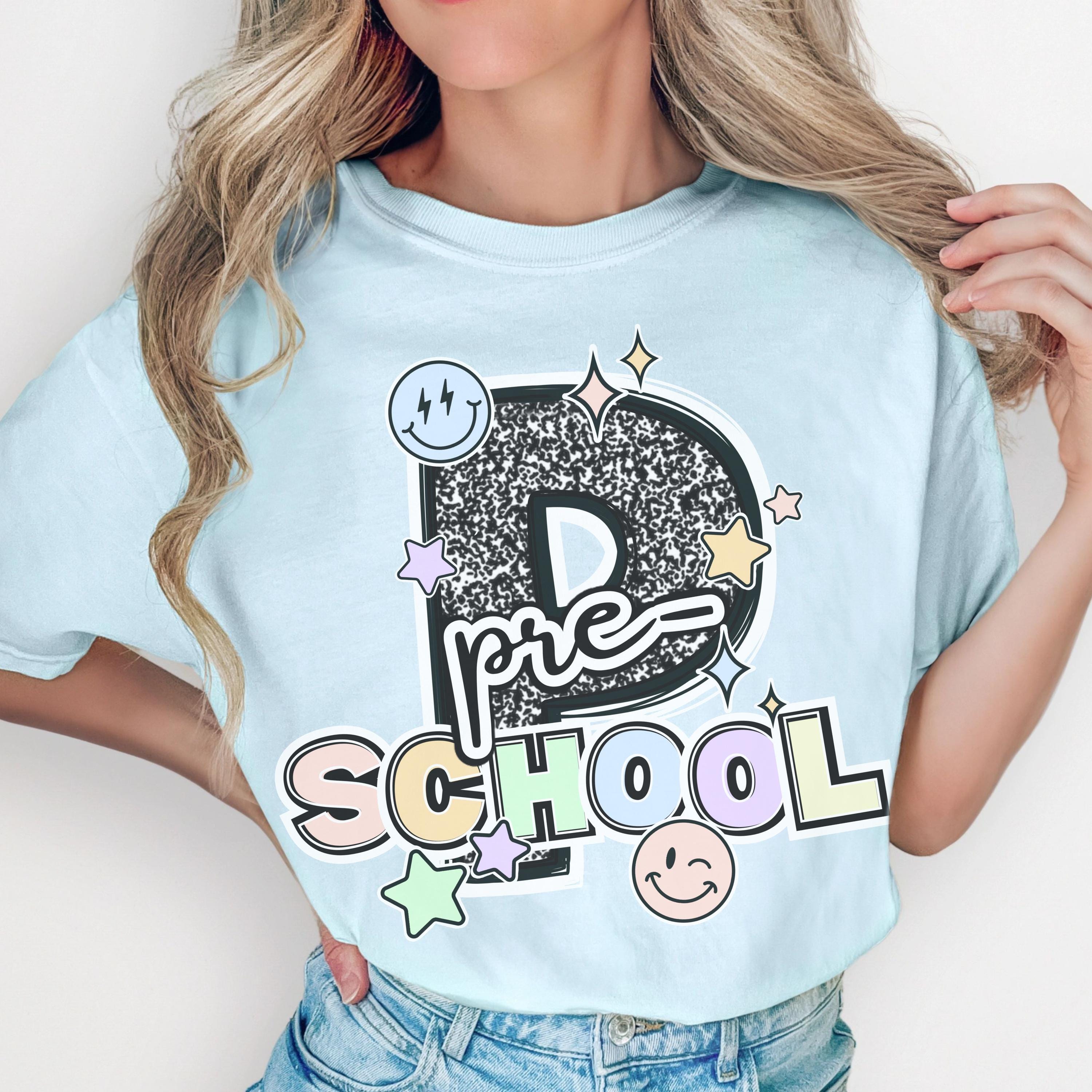 Pre School Teacher Shirt – Composition Notebook Tee | Back to School Gift